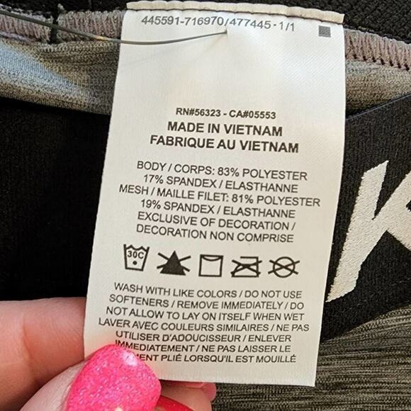 Nike pro mesh active athletic workout leggings plus size 2X new! - Picture 8 of 13